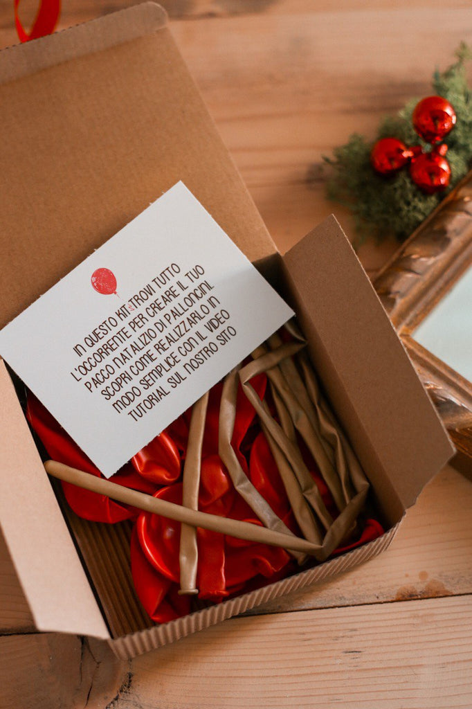 Kit palloncini per pacco natalizio fai da te - Creativa di Lorena Festina